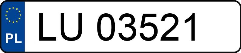 Numer rejestracyjny LU 03521 posiada RENAULT Scenic 1.6 MR`99 E3 Scenic 1.6 MR`99 E3 - LU03521