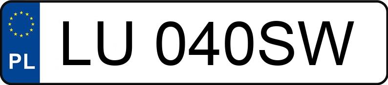 Numer rejestracyjny LU 040SW posiada AUDI A4 Avant 2.0 TDi DPF MR`12 E5 B8 A4 Avant 2.0 TDi DPF MR`12 E5 B8 - LU040SW