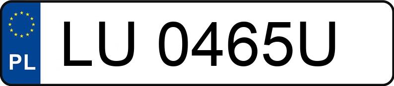 Numer rejestracyjny LU 0465U posiada OPEL ASTRA - LU0465U