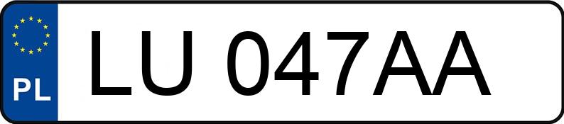 Numer rejestracyjny LU 047AA posiada TOYOTA YARIS - LU047AA