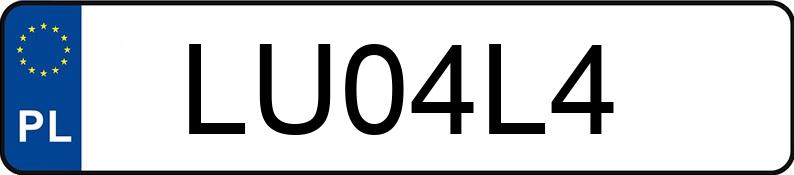 Numer rejestracyjny LU 04L4 posiada MOTOPAI M300 M300 - LU04L4