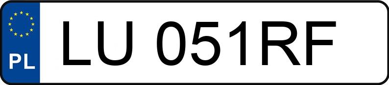 Numer rejestracyjny LU 051RF posiada BMW 318D - LU051RF