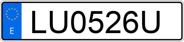 Numer rejestracyjny LU0526U posiada PEUGEOT 205 Numer rejestracyjny LU0526U posiada PEUGEOT 205