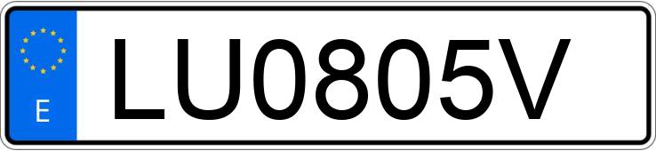 Numer rejestracyjny LU0805V posiada NISSAN MICRA