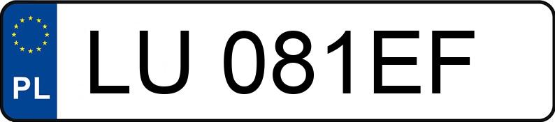Numer rejestracyjny LU 081EF posiada BMW 320i Kat. E36 320i Kat. E36 - LU081EF