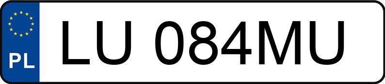 Numer rejestracyjny LU 084MU posiada DODGE Grand Caravan 3.6 Kat. MR`11 GT Aut. - LU084MU