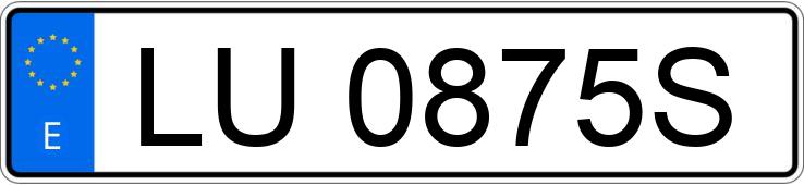 Numer rejestracyjny LU0875S posiada MITSUBISHI MONTERO