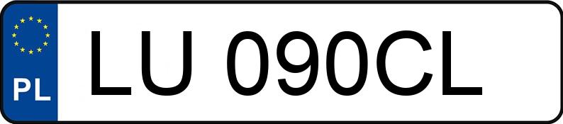 Numer rejestracyjny LU 090CL posiada MINI ONE - LU090CL