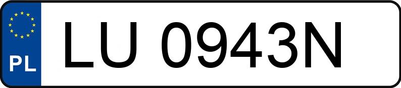 Numer rejestracyjny LU 0943N posiada MAZDA 323 2.0 Diesel MR`98 323 2.0 Diesel MR`98 - LU0943N