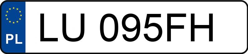 Numer rejestracyjny LU 095FH posiada HONDA HR-V - LU095FH