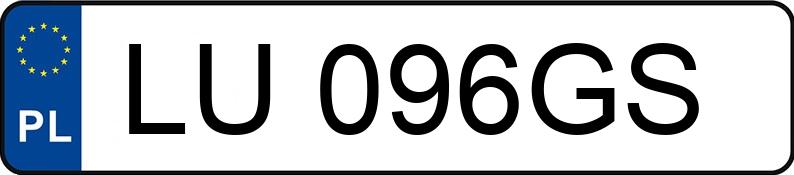 Numer rejestracyjny LU 096GS posiada AUDI A3 - LU096GS