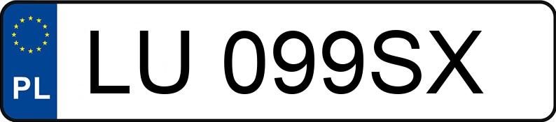 Numer rejestracyjny LU 099SX posiada BMW 320i MR`22 E6d/e G20 xDrive Steptronic - LU099SX