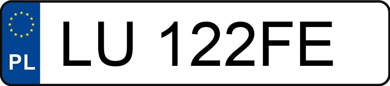 Numer rejestracyjny LU 122FE posiada TOYOTA COROLLA - LU122FE