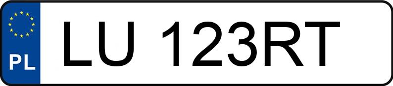 Numer rejestracyjny LU 123RT posiada PEUGEOT Boxer 333 2.0 BlueHDi MR`14 E6 3.3t L2 - LU123RT