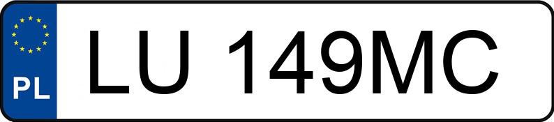 Numer rejestracyjny LU 149MC posiada TOYOTA Celica 1.8 MR`00 E2 Celica 1.8 MR`00 E2 - LU149MC