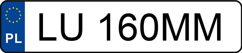 Numer rejestracyjny LU 160MM posiada MINI ONE - LU160MM
