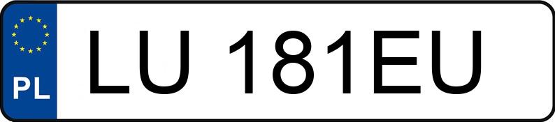 Numer rejestracyjny LU 181EU posiada CITROEN C4 - LU181EU