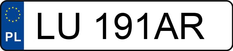 Numer rejestracyjny LU 191AR posiada HONDA CIVIC 3D - LU191AR