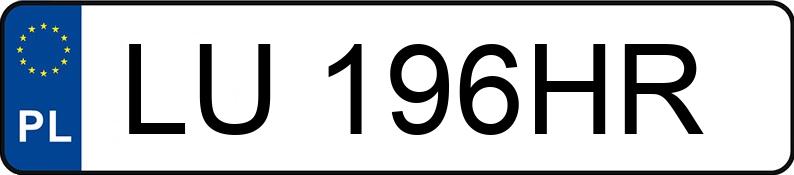 Numer rejestracyjny LU 196HR posiada HONDA Civic 1.4i MR`95 i - LU196HR