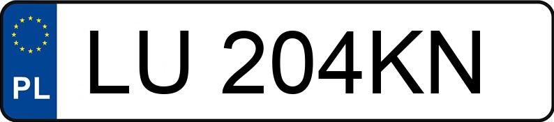 Numer rejestracyjny LU 204KN posiada BMW X5 Diesel MR`18 E6 G05 xDrive30d Step - LU204KN