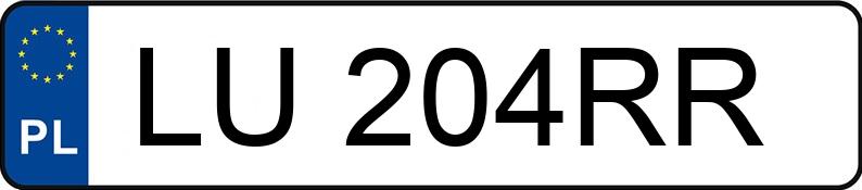 Numer rejestracyjny LU 204RR posiada AUDI Q5 - LU204RR