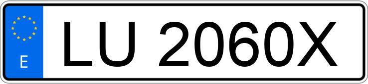 Numer rejestracyjny LU2060X posiada CITROEN XSARA