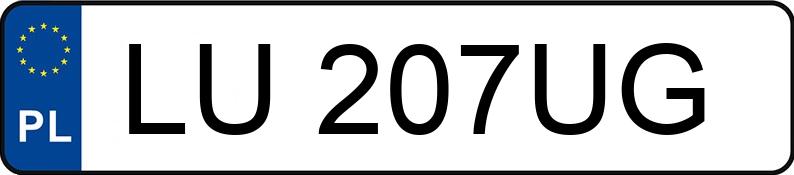 Numer rejestracyjny LU 207UG posiada PEUGEOT 207 CC 1.6 MR`07 E4 Sport 120 - LU207UG