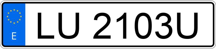 Registreringsnummeret LU2103U har VOLKSWAGEN GOLF