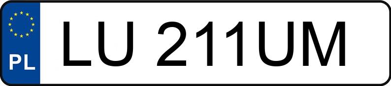 Numer rejestracyjny LU 211UM posiada MG MG HS HYBRID+ - LU211UM Numer rejestracyjny LU 211UM posiada MG MG HS HYBRID+ - LU211UM