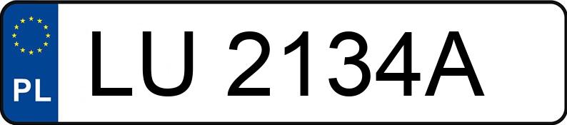 Numer rejestracyjny LU 2134A posiada HONDA CIVIC - LU2134A