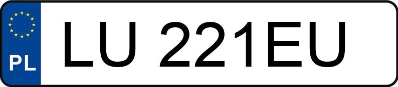 Numer rejestracyjny LU 221EU posiada PORSCHE CAYENNE TURBO 92AN - LU221EU Numer rejestracyjny LU 221EU posiada PORSCHE CAYENNE TURBO 92AN - LU221EU