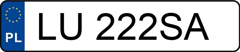 Numer rejestracyjny LU 222SA posiada LEXUS IS 220 Diesel MR`06 E4 Classic - LU222SA