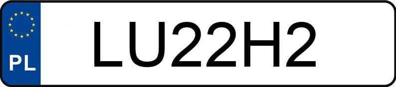 Numer rejestracyjny LU 22H2 posiada SUZUKI Sport./Szosowe do 600 ccm GSR 600 - LU22H2