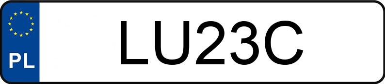 Numer rejestracyjny LU 23C posiada FIAT 128 - LU23C