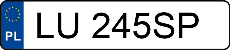 Numer rejestracyjny LU 245SP posiada TOYOTA C-HR - LU245SP