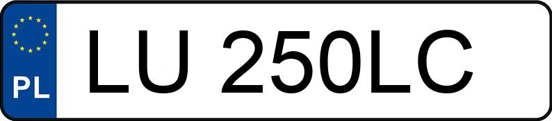 Numer rejestracyjny LU 250LC posiada MERCEDES-BENZ CLS 55 AMG - LU250LC