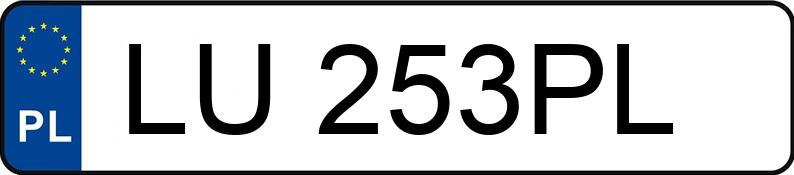 Numer rejestracyjny LU 253PL posiada TEMARED  - LU253PL