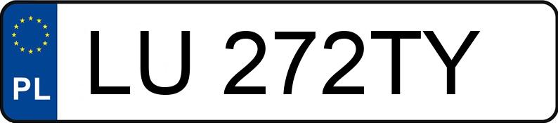 Numer rejestracyjny LU 272TY posiada RENAULT MASTER - LU272TY