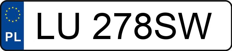 Numer rejestracyjny LU 278SW posiada TOYOTA Corolla 1.8 Hybrid MR`23 E6d Comfort+Tech e-CVT - LU278SW