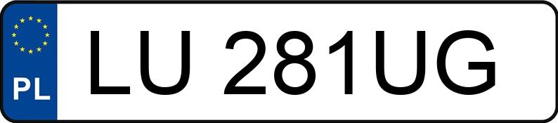 Numer rejestracyjny LU 281UG posiada RENAULT MEGANE SCENIC 1.5 DCI - LU281UG