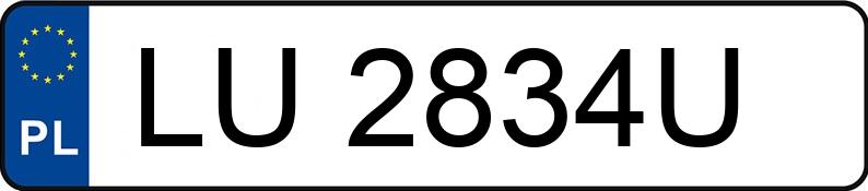 Numer rejestracyjny LU 2834U posiada RENAULT MEGANE SCENIC - LU2834U