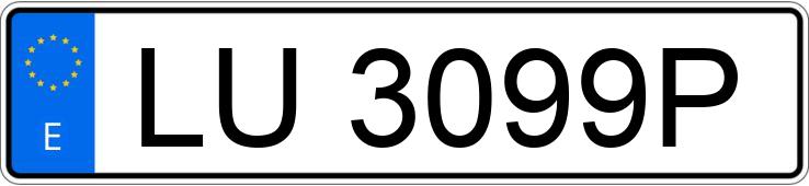 Numer rejestracyjny LU3099P posiada PEUGEOT 306