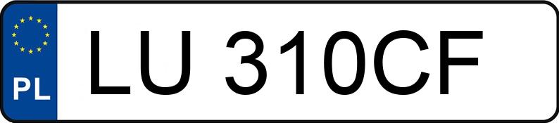 Numer rejestracyjny LU 310CF posiada AUDI Coupe 2.3 Kat. e - LU310CF Numer rejestracyjny LU 310CF posiada AUDI Coupe 2.3 Kat. e - LU310CF