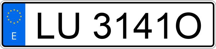 Numer rejestracyjny LU3141O posiada AUDI 80 Numer rejestracyjny LU3141O posiada AUDI 80