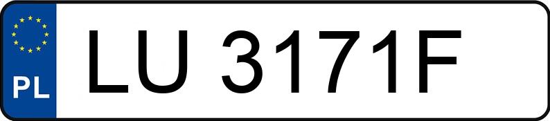 Numer rejestracyjny LU 3171F posiada AUDI A6 Avant 1.9 TDi Kat. MR`02 E3 4B A6 Avant 1.9 TDi Kat. MR`02 E3 4B - LU3171F
