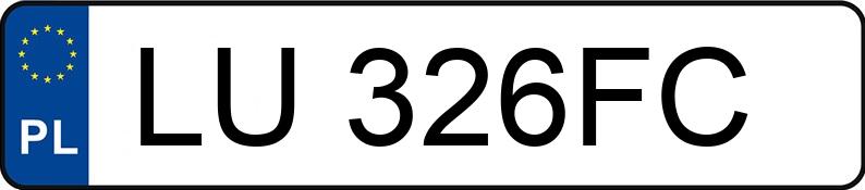 Numer rejestracyjny LU 326FC posiada FORD FOCUS - LU326FC