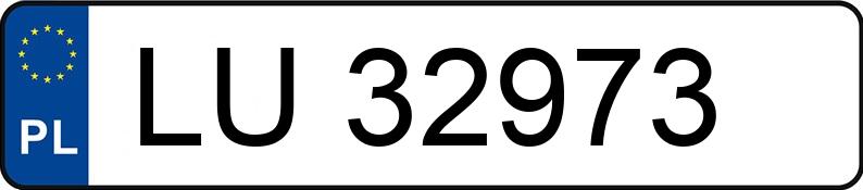 Numer rejestracyjny LU 32973 posiada WARTBURG 1.3 - LU32973