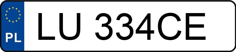 Numer rejestracyjny LU 334CE posiada RENAULT Espace III 2.0 MR`97 RN - LU334CE Numer rejestracyjny LU 334CE posiada RENAULT Espace III 2.0 MR`97 RN - LU334CE