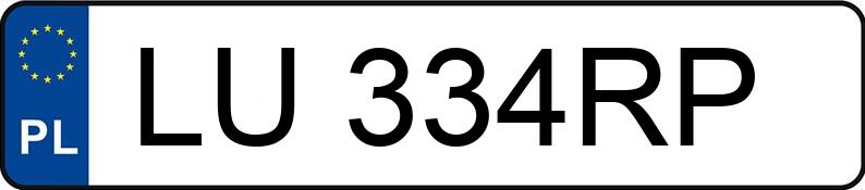 Numer rejestracyjny LU 334RP posiada AUDI A4 - LU334RP
