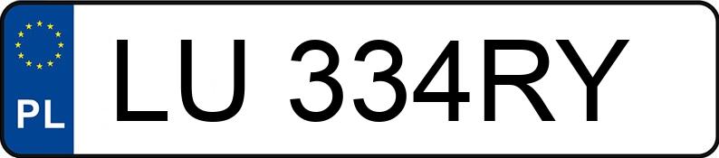 Numer rejestracyjny LU 334RY posiada AUDI A3 1.6 Kat. MR`01 8L Ambition - LU334RY